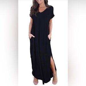 Purple tee shirt dress